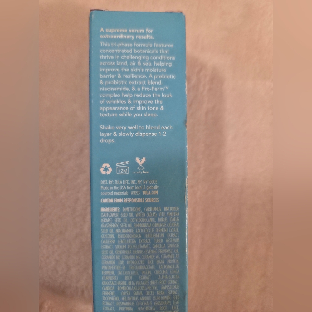 Tula Skincare Tri-Supreme Serum Overnight Oil Concentrate. - Picture 8 of 12